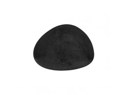Shaped talíř 33 × 25 cm, černý