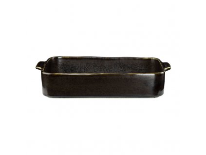 Iron miska zapékací 33 × 22 cm, černá, porcelán, Repollo, Verlo,