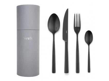 Su sada příborů 24 ks, černá, Repollo, Verlo,