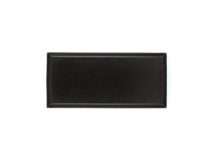 Equinoxe talíř obdélný černý 32.5 x 15 cm, Repollo, Revol, porcelán
