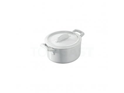 Belle Cuisine hrnec kulatý s pokličkou bílý, pr. 10 cm, Repollo, Revol,