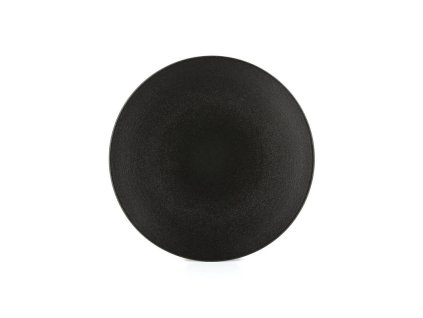 Equinoxe talíř mělký černý, pr. 26 cm, porelán, Repollo, Revol,