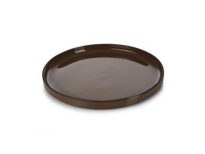 Caractére talíř mělký pr. 28 cm, tmavěhnědý, Repollo, Revol,