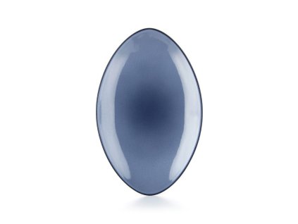 Equinoxe talíř ovalný modrý 35 x 22.3 x 4 cm, porcelán, Repollo, Revol,