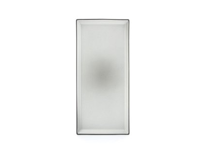 Equinoxe talíř obdélný šedý 32.5 x 15 cm, Repollo, Revol, porcelán