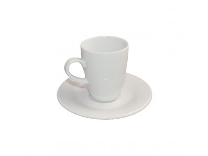 Les Essentiels šálek s podšálkem na espresso vysoký bílý 120 ml