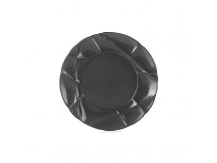Succession talíř mělký černý, pr. 21 cm, porcelán, Repollo, Revol,