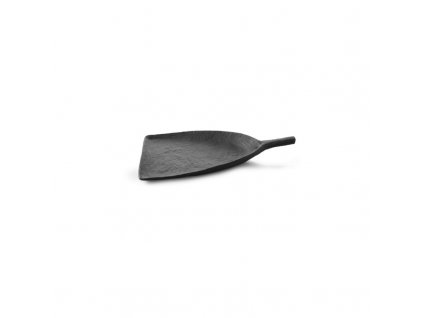 Yli talíř ve tvaru lopatky černý, 18 cm
