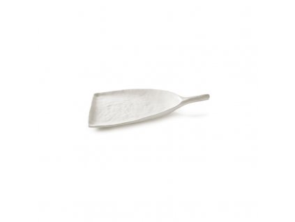 Yli talíř ve tvaru lopatky bílý, 18 cm