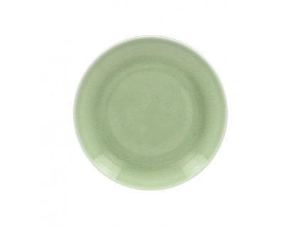 Vintage talíř mělký pr. 24 cm, zelený