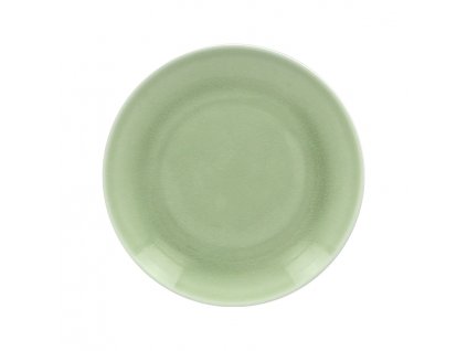 Vintage talíř mělký pr. 27 cm, zelený
