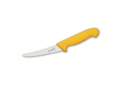 Nůž vykosťovací prohnutý 13 cm, žlutý