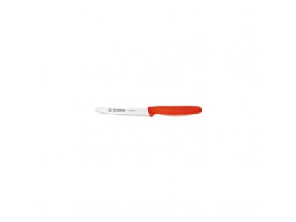 Nůž univerzální vroubkovaný 11 cm, červený, Repollo, Giesser-Messer,