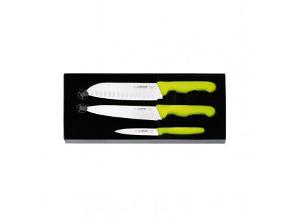 Set nožů, zelený – Santoku, kuchařský, Fresh, univerzální, Fresh, zelený, Repollo, Giesser-Messer,
