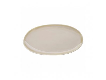 Eter talíř oválný 26,5 × 14 cm, béžový