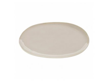 Eter talíř oválný 34.5 × 15 cm, béžový, Repollo, Verlo,