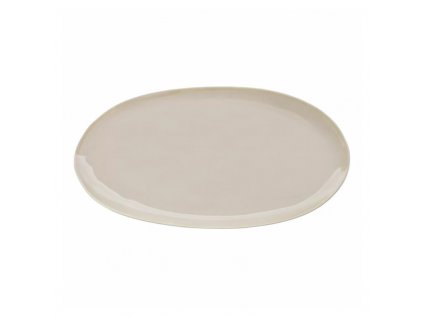 Eter talíř oválný 34,5 × 15 cm, béžový