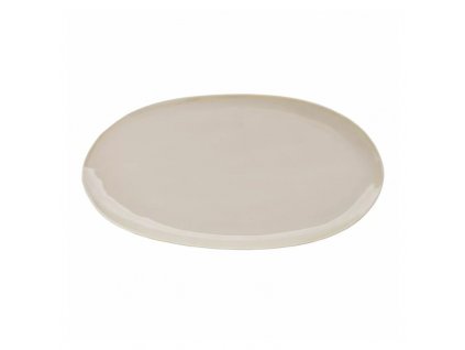 Eter talíř oválný 43 × 22.5 cm, béžový, Repollo, Verlo,