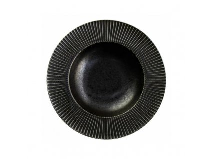 Plisse talíř hluboký pr. 28 cm, porcelán, grafitová, Repollo, Verlo
