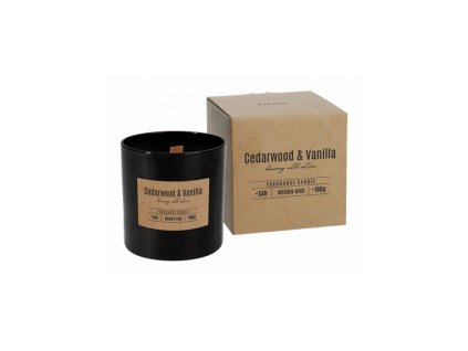 Vonná svíčka ve skle 190 g, cedarwood vanilla