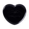 Cliché mělký reliéfní talíř ve tvaru srdce 28 x 25 cm, černý, Repollo, RAK Porcelain,mělký reliéfní talíř ve tvaru srdce