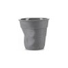 Froissés hrnek na espresso, 100% recyclay 80 ml, šedý, Repollo, Revol
