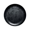 Karbon mělký talíř, pr. 27 cm, porcelán, černá, Repollo, RAK Porcelain,