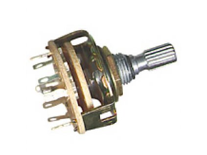 Přepínač univerzální, 2 pakety, 4 polohy, Ø 25×30 mm