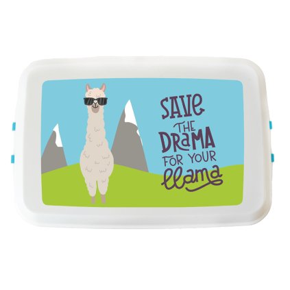 desiatovy box z bioplastu s klipom 800ml lama
