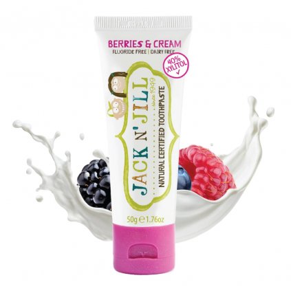 prirodna zubna pasta pre deti jack n jill berries cream 50 g
