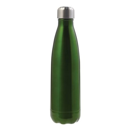 dvojstenna flasa z nerezu 500 ml zelena