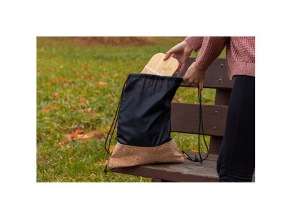 Vrecúško na telocvik s korkovým dnom