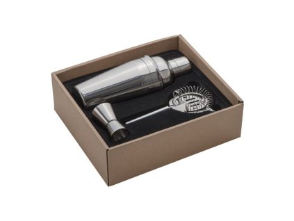 3-dielny kovový koktejlový set