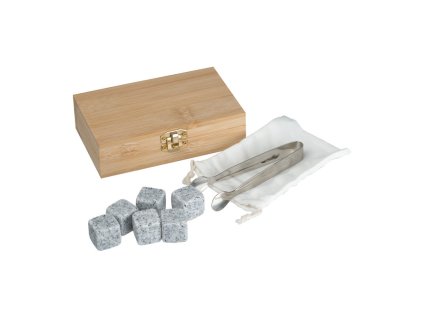 Sada kociek ľadu v bambusovej krabičke