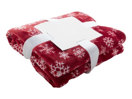 Knivsta vianočná deka RPET (Farba red)