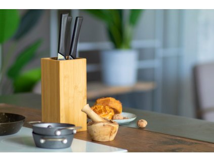 Santoku bambusový držiak na nože (Farba natural)