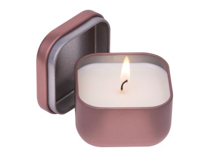 Sviečka v kovovej dóze (Farba Rose Gold)