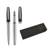 PIERRE CARDIN CHRISTOPHE SET Set of ballpoint pen and fountain pen (Barva stříbrná/černá)