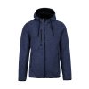 MEN'S HEATHER HOODED JACKET Light Grey Mélange (Farba Light Grey Mélange, Veľkosť S)