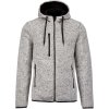 MEN'S HEATHER HOODED JACKET Light Grey Mélange (Farba Light Grey Mélange, Veľkosť S)