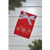OLIMA CHRISTMAS TOWEL - SNOWFLAKES II Red (Farba Red, Veľkosť 45X70)