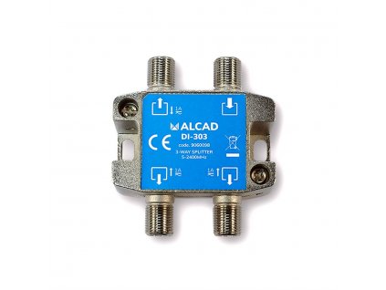 DI-303 rozbočovač, 3 výstupy, 8 dB, DC pass