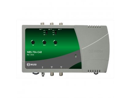 Ikusi NBS-704-C48 zesilovač, 3 vstupy VHF - UHF1 - UHF2, 115 dBµV, LTE700