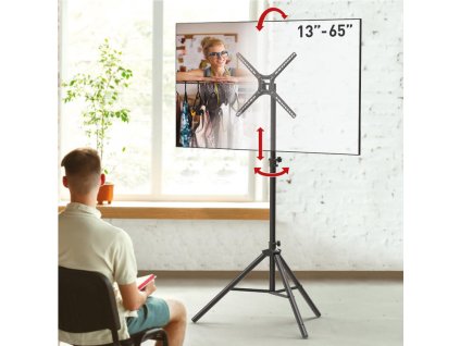 BAR TP310 - TRIPOD TV stojan, do 400x400mm, 36kg. Nastavení výšky, naklápění.