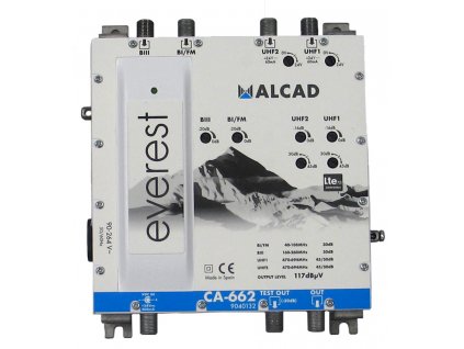 Alcad CA-662 zesilovač, 4 vstupy UHF-UHF-BIII-BI/ FM