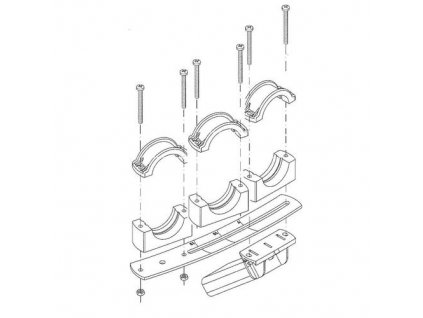 Držák pro 3 LNB, nastavitelný 12° - 57615056-3