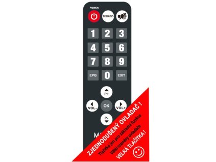 DÁLKOVÝ OVLADAČ SENIOR RC-DB01 pro MC720T2, MC721T2, MC710, MC820