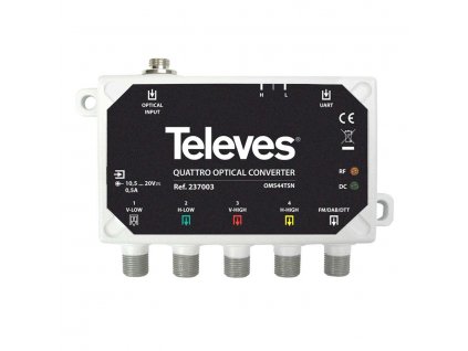Televes opt. quatro konvertor s DVB-T výstupem