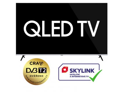 Finlux 65FUF9060 - QLED HDR UHD T2 SAT WIFI SKYLINK LIVE BEZRÁMOVÁ-