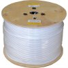 Koaxiální kabel Televes 413912 LSFH B2ca, ClassA++, 6,9mm, bílý, PVC, vnitř. vodič 1,05mm Cu, opletení Cu, 500m